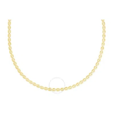 Tresorra 14k Yellow Gold Oval Link Chain Necklace
