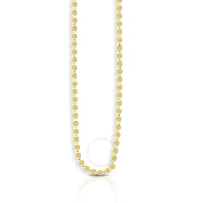 Tresorra 14k Yellow Gold Oval Mirror Link Chain Necklace