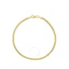Tresorra 14k Yellow Gold Oval Snake Chain Bracelet In Yellow