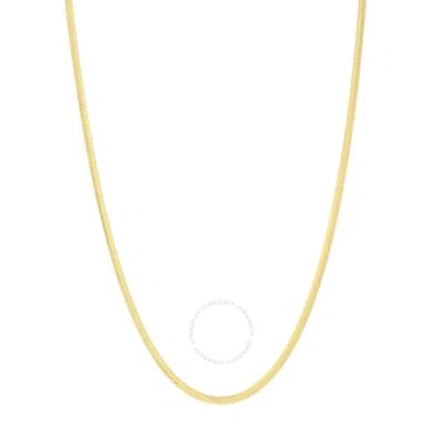 Tresorra 14k Yellow Gold Oval Snake Chain Necklace
