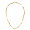 Tresorra 14k Yellow Gold Paperclip Chain Necklace In Yellow