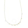 Tresorra 14k Yellow Gold Pearl And Scattered Bead Necklace In Yellow