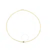 Tresorra 14k Yellow Gold Peridot Mirrored Chain Necklace In Yellow