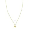 Tresorra 14k Yellow Gold Petite Diamond Heart Necklace In Yellow