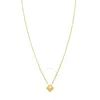Tresorra 14k Yellow Gold Puffed Mini Clover Pendant In Yellow