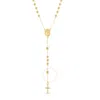 Tresorra 14k Yellow Gold Rosary Necklace In Yellow