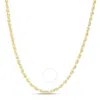 Tresorra 14k Yellow Gold Silk Rope Chain Necklace In Yellow