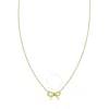Tresorra 14k Yellow Gold Small Bow Necklace In Yellow