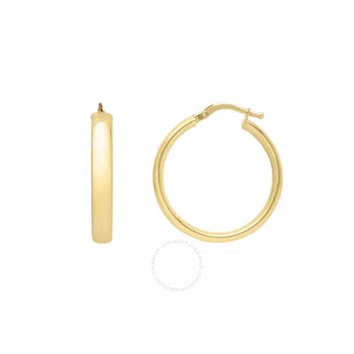 Tresorra 14k Yellow Gold Small Wedding Band Hoop Earrings