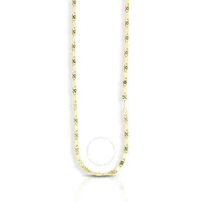 Tresorra 14k Yellow Gold Sparkle Valentino Chain Necklace