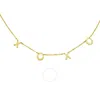 Tresorra 14k Yellow Gold Xoxo Necklace In Yellow