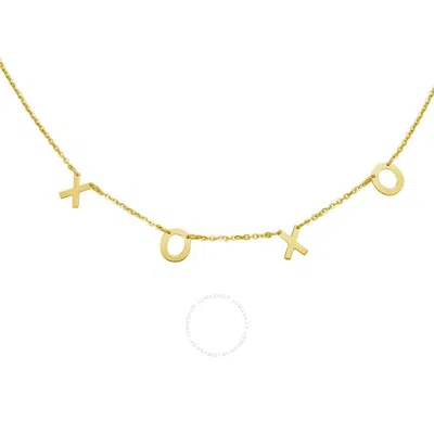 Tresorra 14k Yellow Gold Xoxo Necklace