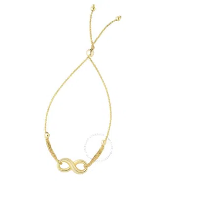 Tresorra 14k Yelow Gold Infinity Friendship Bracelet