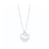 Tresorra Sterling Silver & Mother Of Pearl Heart Pendant Necklace