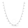 Tresorra Sterling Silver Bead Chain Necklace In Silver