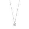 Tresorra Sterling Silver Cz Starburst Locket Pendant Necklace In Silver