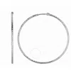 Tresorra Sterling Silver Endless Hoop Earrings - 1.5mm X 4.5mm In Metallic