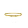 Tresorra Sterling Silver Gold Plated Cubogas Chain Bracelet In Yellow