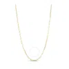 Tresorra Sterling Silver Gold Plated Paperclip Necklace - 2.5mm In Gold