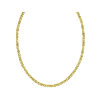 Tresorra Sterling Silver Gold Plated Rolo Chain Necklace - 5.7mm