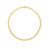 Tresorra Sterling Silver Gold Plated Tubogas Fancy Chain Necklace In Gold