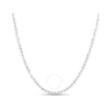 Tresorra Sterling Silver Moon-cut Bead Chain Necklace - 2.5mm In White