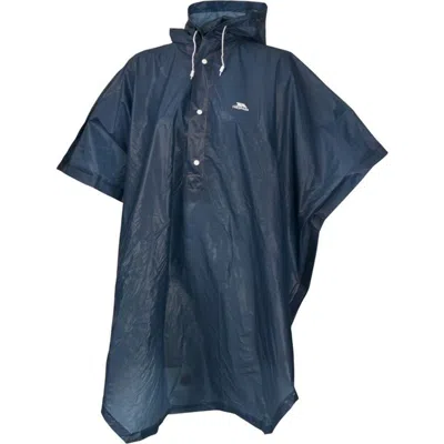 Trespass Adultsgender Inclusive Canopy Packaway Poncho In Navy Blue