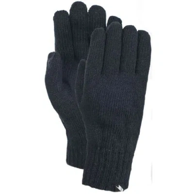Trespass Bargo Knitted Gloves In Black