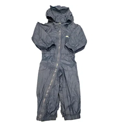 Pre-owned Trespass Kids' Boys Navy Rain Coat In Blue