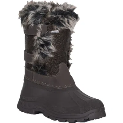 Trespass Brace Winter Snow Boots In Black