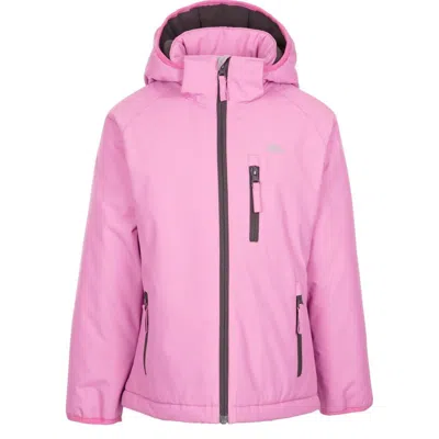 Trespass Childrens Girls Shasta Waterproof Jacket In Pink