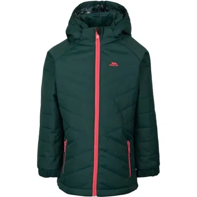 Trespass Childrens/kids Andee Quilted Casual Jacket In Green