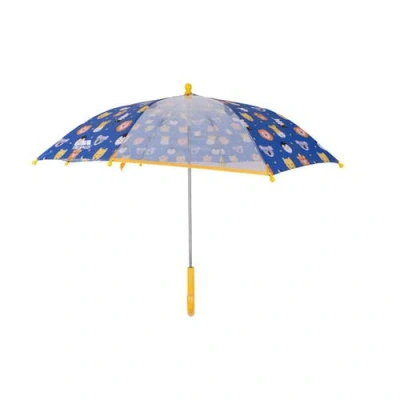 Trespass Childrens/kids Drizzle Animal Print Stick Umbrella In Green