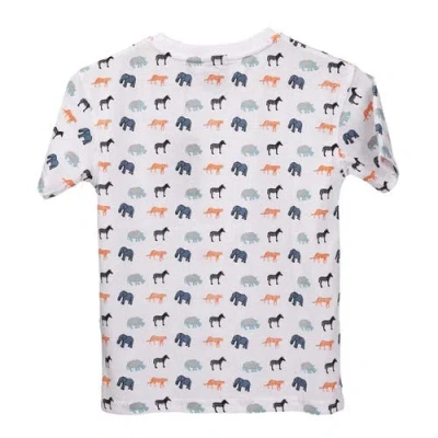 Trespass Childrens/kids Safary All-over Print T-shirt In White
