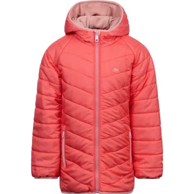 Trespass Childrens/kids Valard Quilted Jacket In Soft Orange