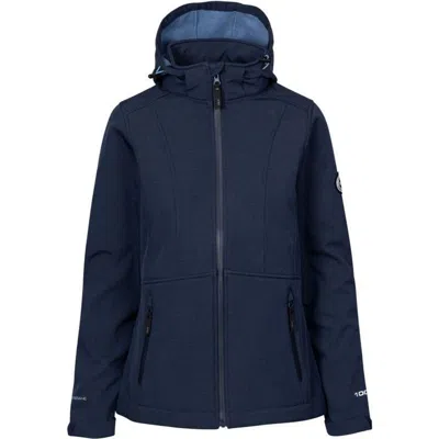 Trespass Christine Dlx Soft Shell Jacket In Blue
