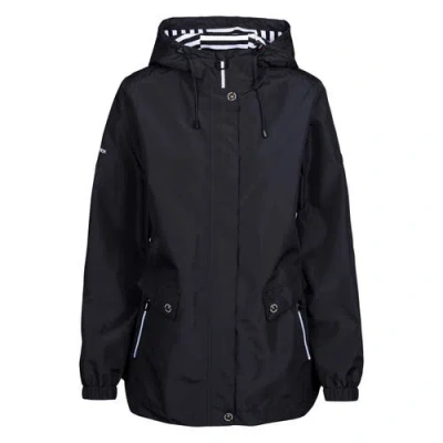 Trespass Flourish Waterproof Jacket In Black