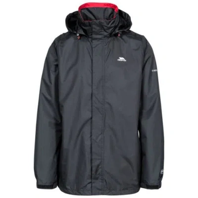 Trespass Fraser Ii Waterproof Jacket In Black