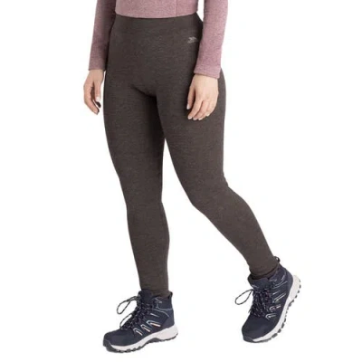 Trespass Fuzzy Fleece Leggings In Gray