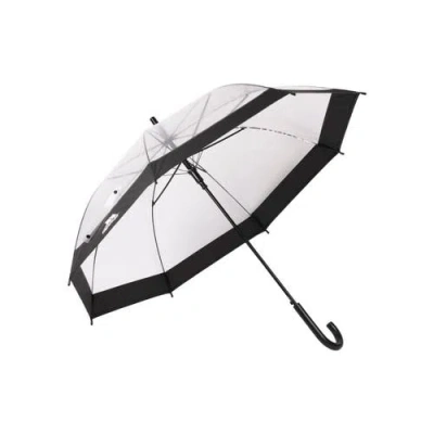 Trespass Gender Inclusive Rainfall Clear Poe Stick Umbrella In Burgundy