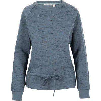 Trespass Gretta Marl Round Neck Sweatshirt In Purple