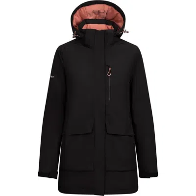 Trespass Hosho Waterproof Jacket In Black
