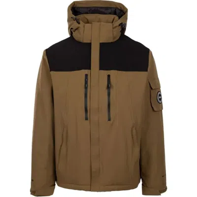 Trespass Jenkins Dlx Padded Jacket In Brown