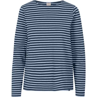 Trespass Karen Yarn Dyed Stripe Shirt In Blue