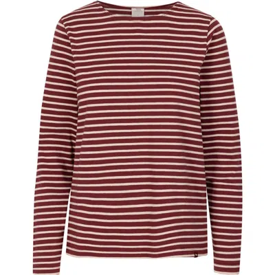 Trespass Karen Yarn Dyed Stripe Shirt In Pink