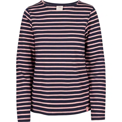 Trespass Karen Yarn Dyed Stripe Shirt In Pink