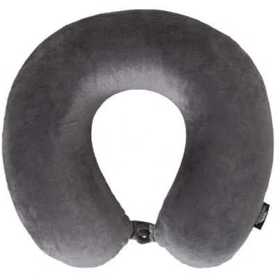 Trespass Memow Memory Foam Travel Neck Pillow In Gray