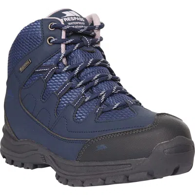 Trespass Mitzi Waterproof Walking Boots In Blue