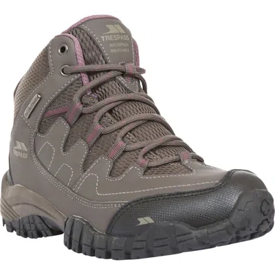 Trespass Mitzi Waterproof Walking Boots In Brown