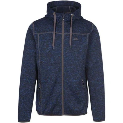 Trespass Odeno B Marl Fleece Jacket In Blue